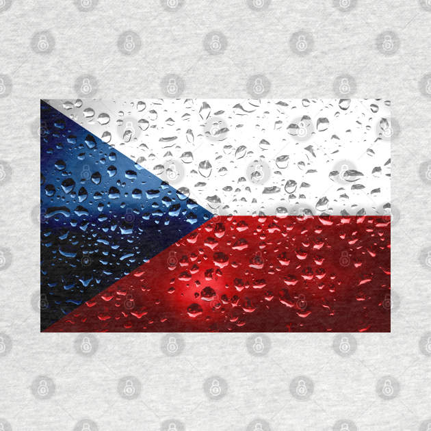 Flag of the Czech Republic - Raindrops by DrPen